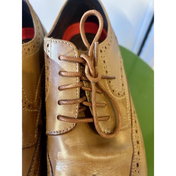 Rockport Walkability Wingtip Lace Up Oxford Brown Leather Men 13 Dress Shoe - Picture 3 of 14